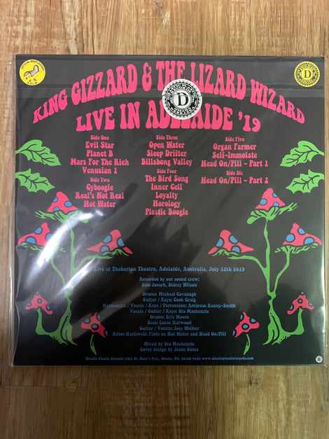 Live In Adelaide '19 (Bootleg By Drastic Plastic Records) Cover Back