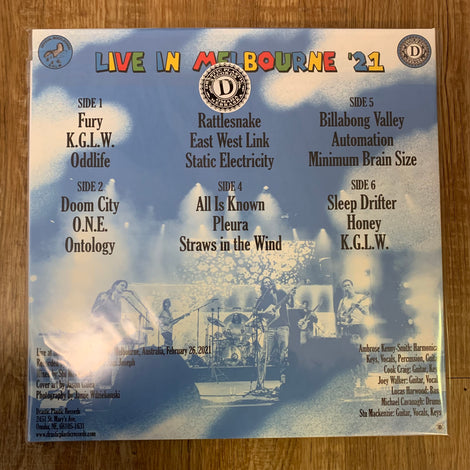 Live In Melbourne '21 (Bootleg By Drastic Plastic Records) Back