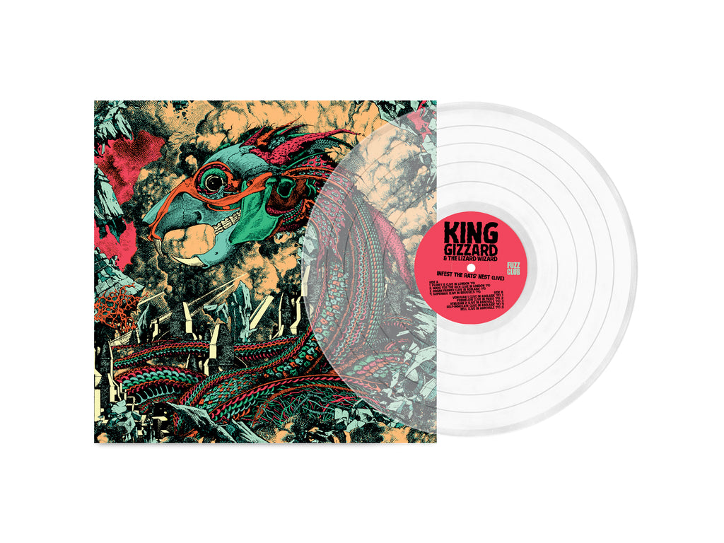 Infest The Rats' Nest Live Ultra Clear Edition LP (Bootleg by Fuzz Club Records)
