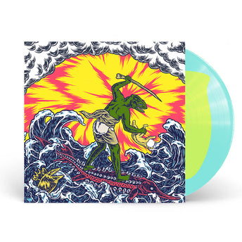 Teenage Gizzard Neon Yellow inside Electric Blue Vinyl (Bootleg By ORG Music)